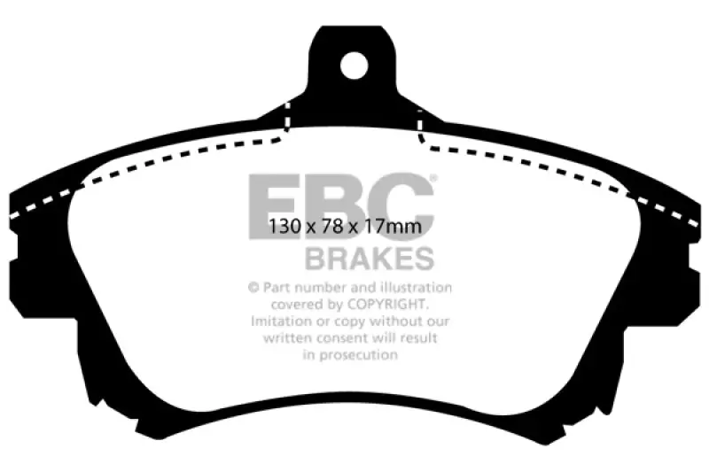 Ebc Ultimax2 Front Brake Pads For 1999–2004 Volvo S40 1.9T (200 Hp) 1