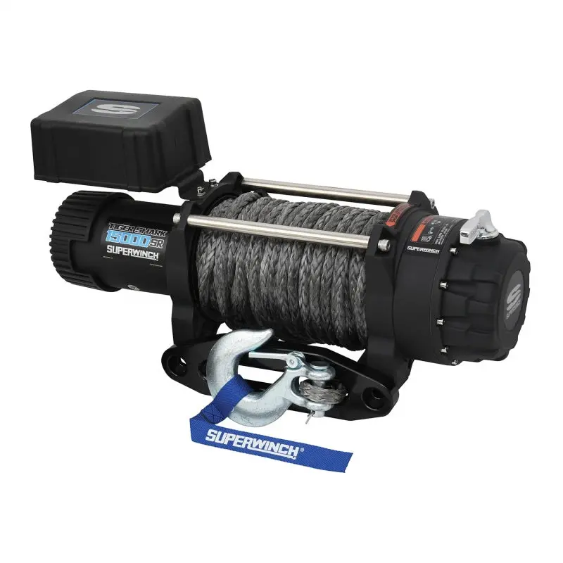 Superwinch Tiger Shark 15000Sr Winch – 15,000 Lb Capacity, 12V Dc, 78' Synthetic Rope 1