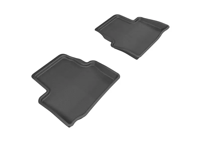 3D Maxpider Kagu All-Weather Rear Floor Mats – Black, For 2013–2019 Cadillac Ats & Ats-V 1