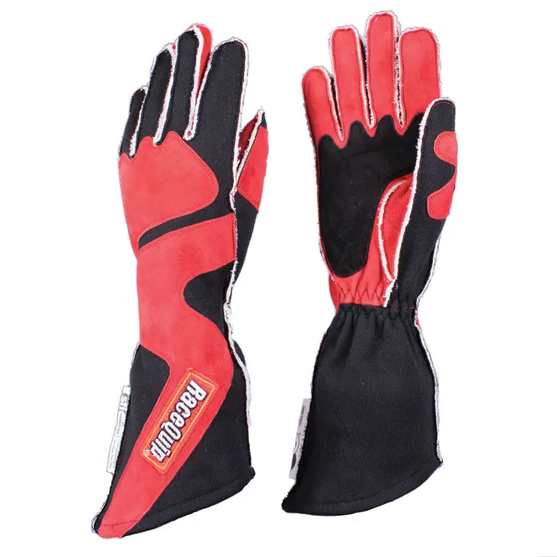 Racequip Sfi-5 Certified Racing Gloves – Red/Black, Size 2Xl, Angle-Cut Outseam Design 1