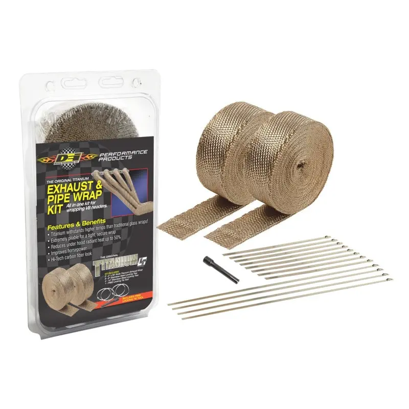 Dei Titanium Exhaust Wrap Kit – Heat-Resistant, Flexible, Professional-Grade 1