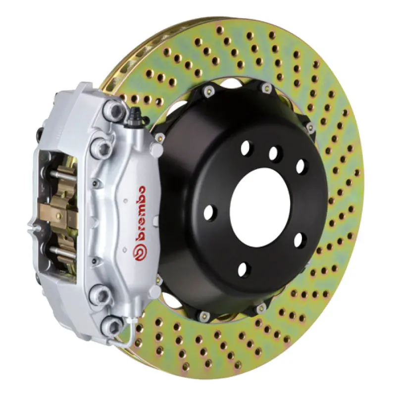 Brembo Gt Rear Big Brake Kit For 2023+ Toyota Gr Corolla – 345X28Mm Drilled Two-Piece Rotors, 4-Piston Calipers 1