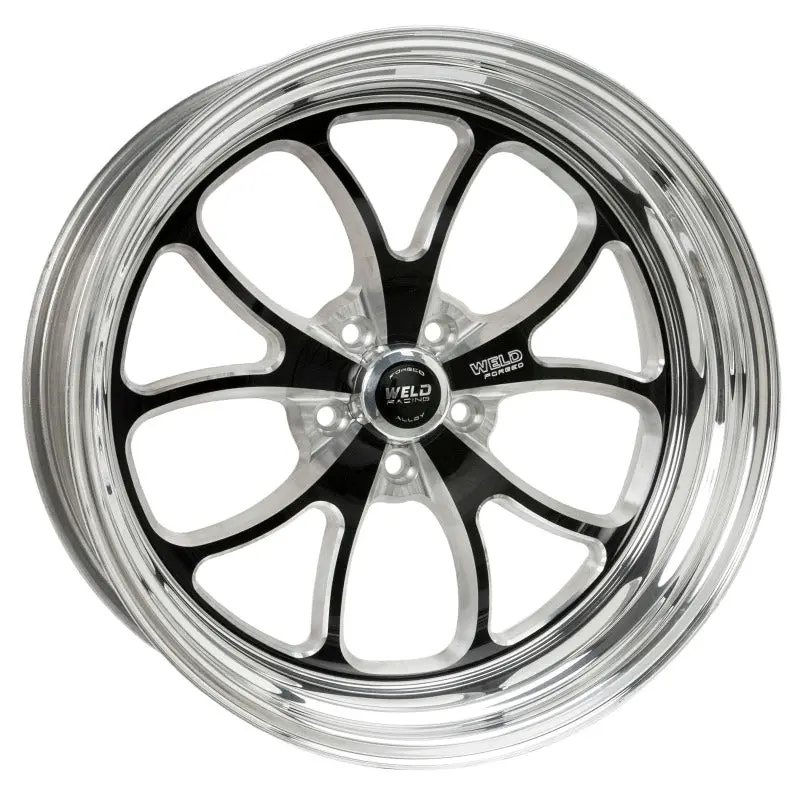 Weld S76 Forged Aluminum Wheel – 20X8.5 Inches, 5X4.75 Bolt Pattern, 4.8-Inch Backspace, Black Finish 1