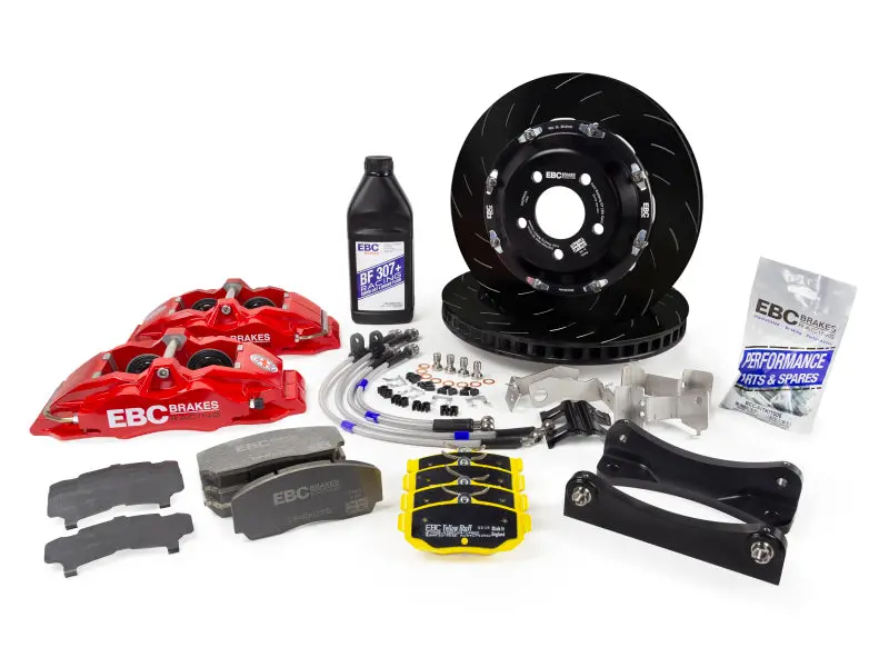 Ebc Racing Apollo-4 Front Big Brake Kit – Black Calipers And 330Mm Rotors For 2012–2021 Subaru Brz And Toyota Gt86 1