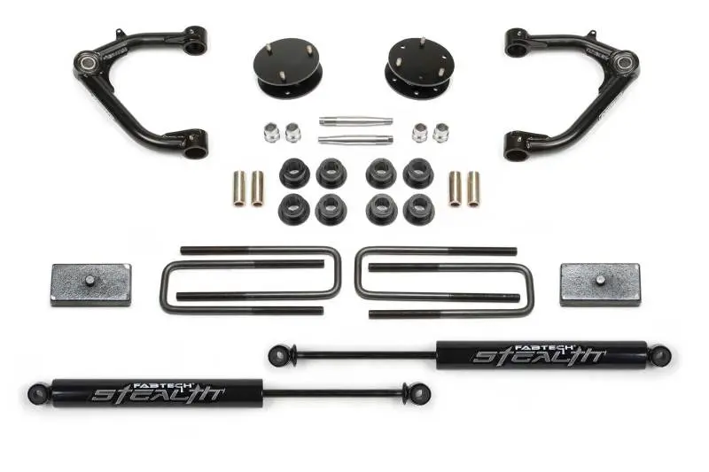 Fabtech 3-Inch Uniball Upper Control Arm System With Stealth Geometry – 2019–2021 Gm C/K1500 Trucks 1