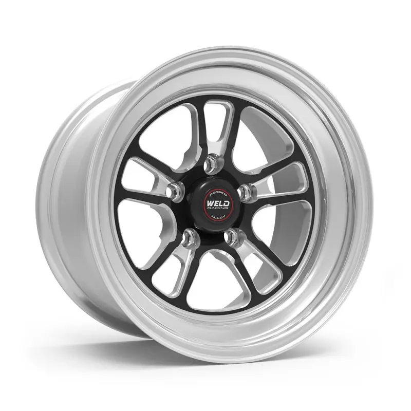 Weld S70 Rt-S Forged Aluminum Wheel – 15X8In, 5X120.65Mm Bolt Pattern, 4.5In Backspace, Black Center/Polished Rim 1