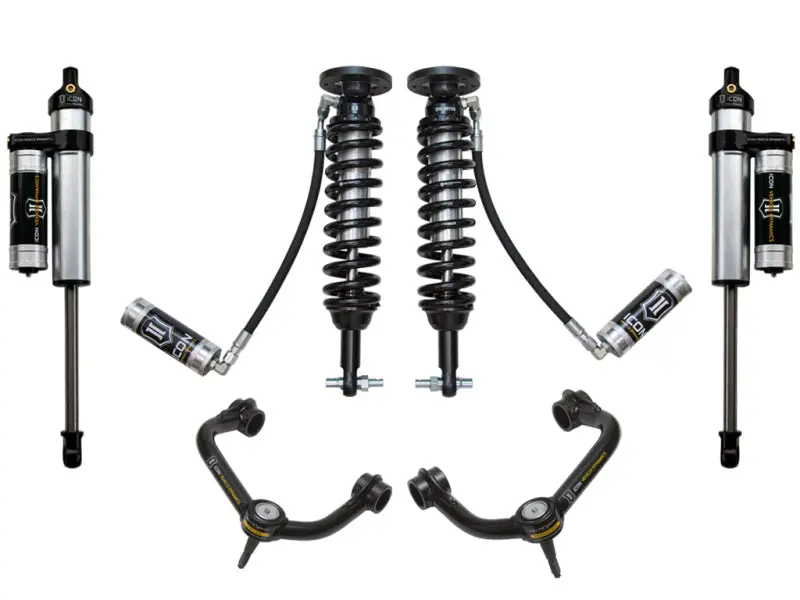 Icon Stage 4 Suspension System For 2014 Ford F-150 2Wd – 1.75–2.63" Lift With Tubular Upper Control Arms 1
