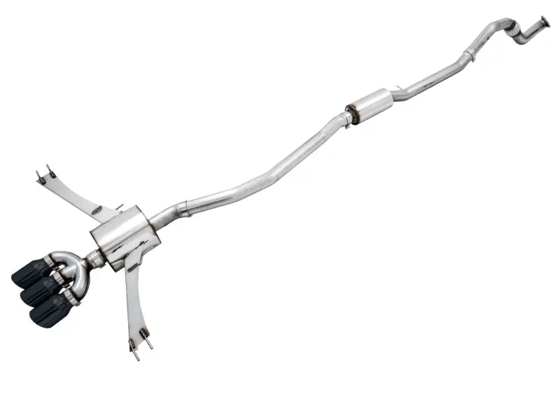 Awe Tuning Touring Edition Exhaust System For 2016+ Honda Civic Si – Includes Front Pipe & Triple Diamond Black Tips 1