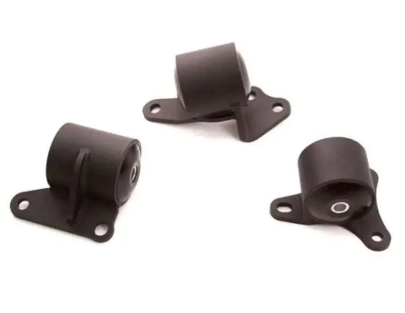 Innovative Black Steel Chassis & Transmission Mounts With 85A Bushings For 1992–1996 Honda Prelude F/H-Series 1
