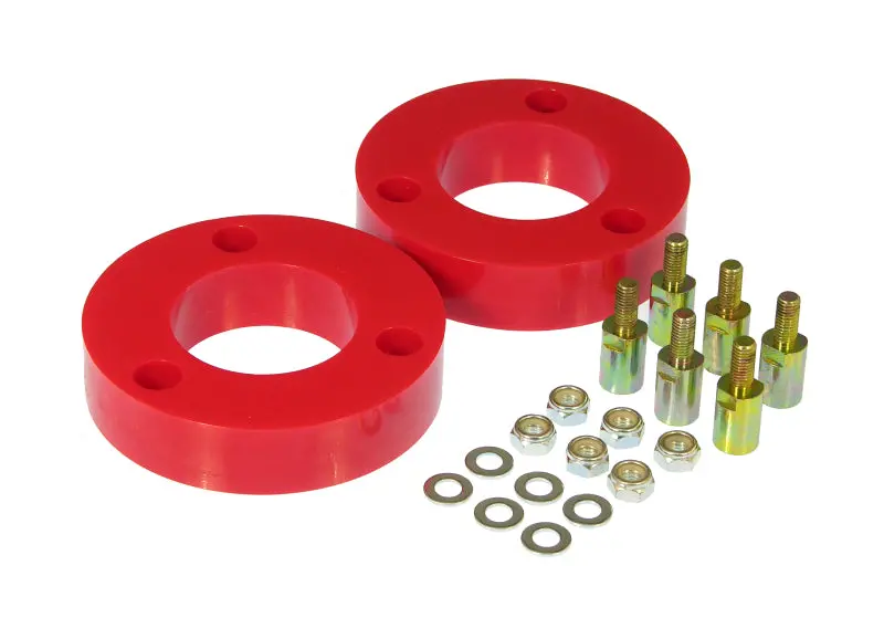 Prothane Front Coil Spring Spacer Kit – 2" Lift For 2004–2008 Nissan Titan, Red Polyurethane 1