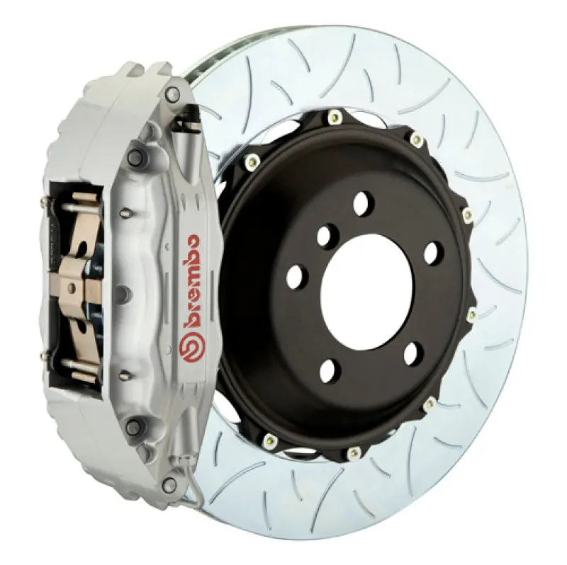 Brembo Gt Big Brake Kit For 1990–1996 Nissan 300Zx – Front 6-Piston Calipers, 355X32Mm Two-Piece Slotted Rotors, Type-3 Silver Finish 1