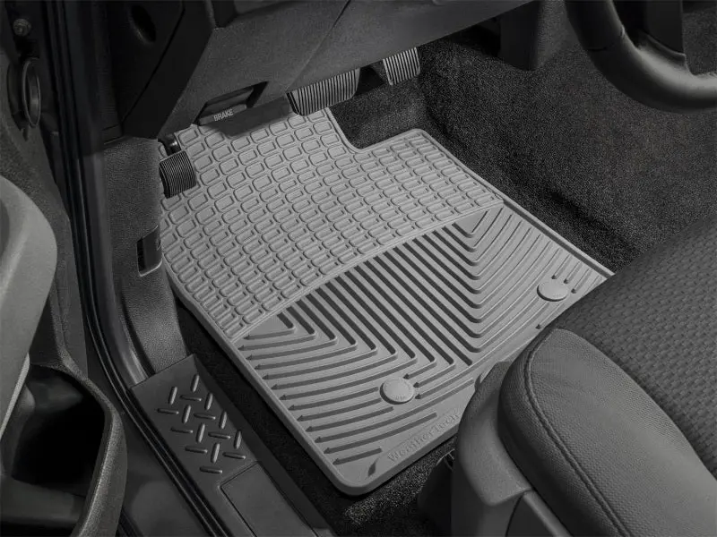 Wt Rubber Floor Mats – Front Row, Grey Color 1