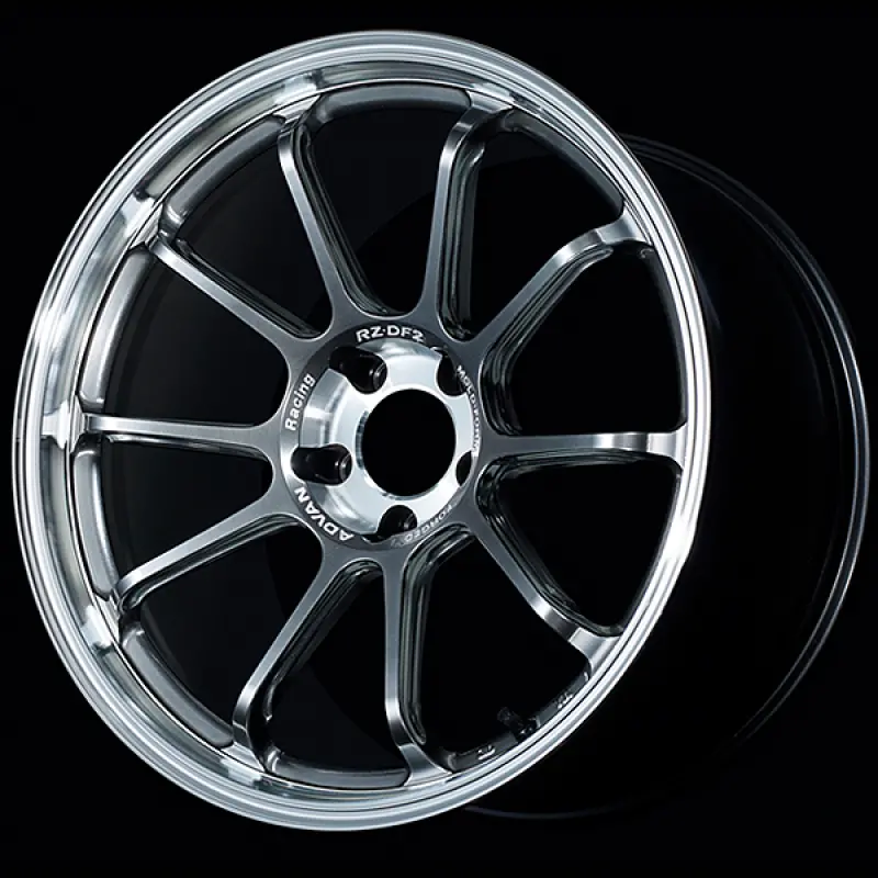 Advan Rz-Df2 Forged Alloy Wheel – 19X9.0 Inch, +22Mm Offset, 5X120 Bolt Pattern, 72.5Mm Hub Bore, Hyper Platinum Black With Diamond Cut 1