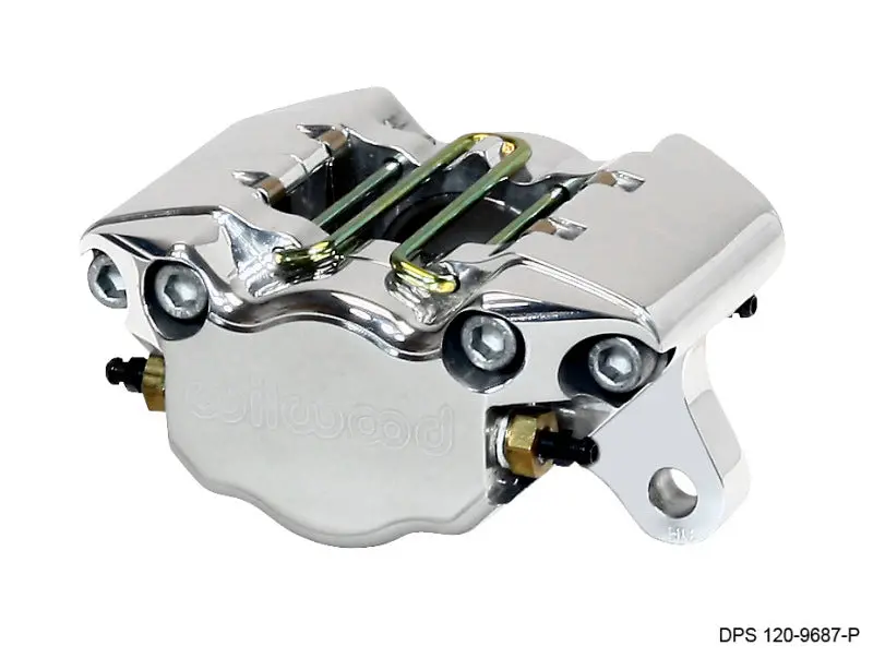 Wilwood Dynapro Polished Single-Piston Caliper – 3.25" Mount, 1.75" Pistons, .38" Disc Thickness 1