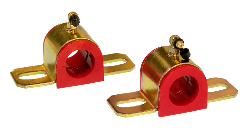 Prothane Greasable 90° Sway Bar Bushings – 28Mm Id, Type B Bracket, Red Polyurethane 1