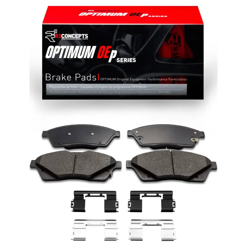 R1 Optimum Oe Front Brake Pad & Hardware Kit – 2010–2016 Cadillac Srx 1