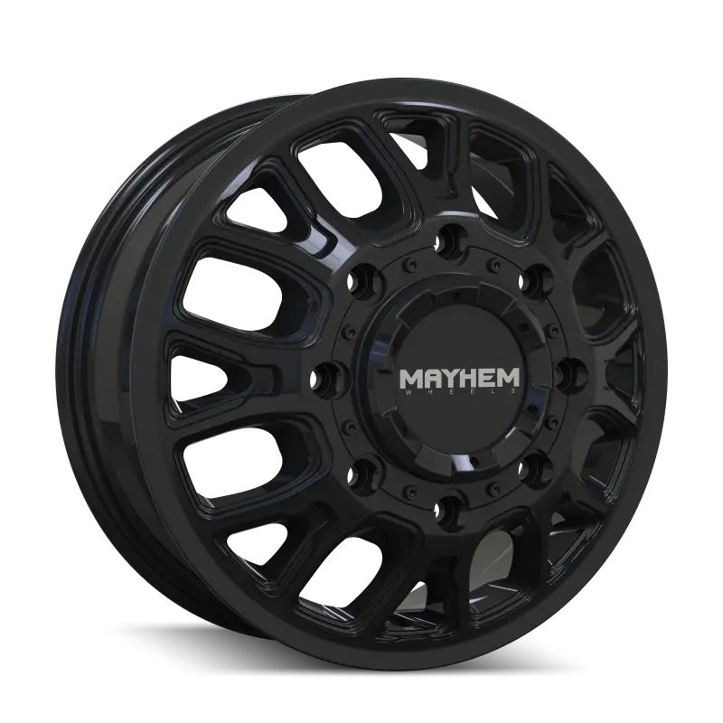 Mayhem Cogent Dually Gloss Black Wheel – 17×6.5", 8×165.1Mm, +125Mm Offset, 121.3Mm Hub Bore 1