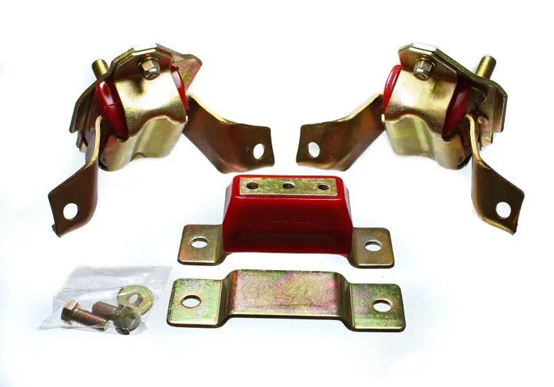 Energy Suspension Red Motor And Transmission Mount Kit For 1984–1995 Ford Mustang 5.0L V8 1