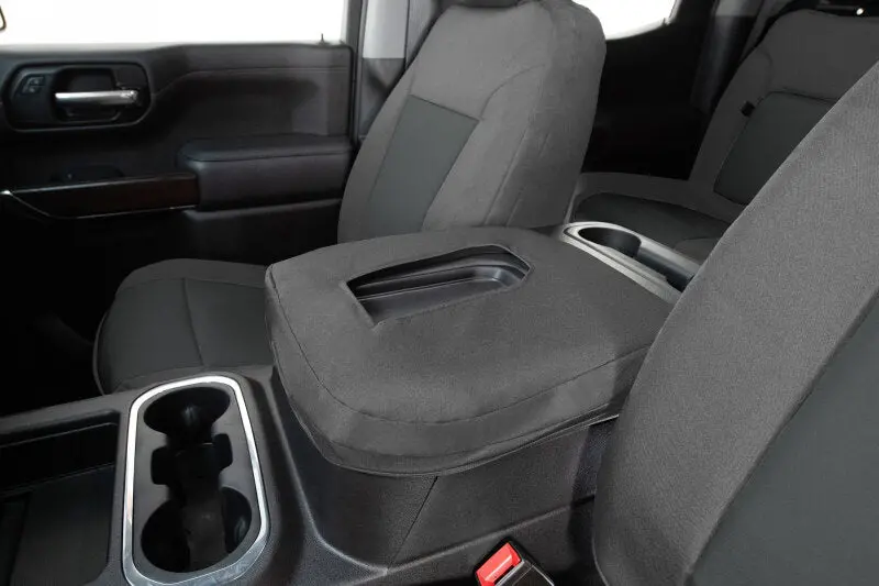 Covercraft Endura Precisionfit Front Seat Covers For 2020–2024 Ford Escape – Silver And Charcoal 1