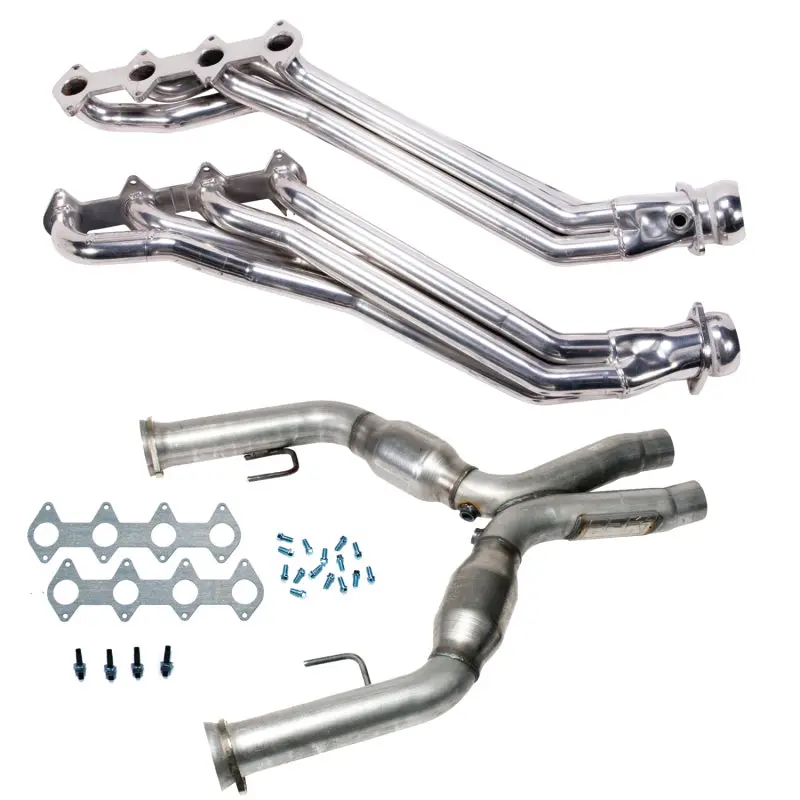 Bbk Long-Tube Header System With High-Flow Catted X-Pipe For 2005–2010 Ford Mustang Gt – 1 5/8-Inch Tubes, Ceramic Coated 1