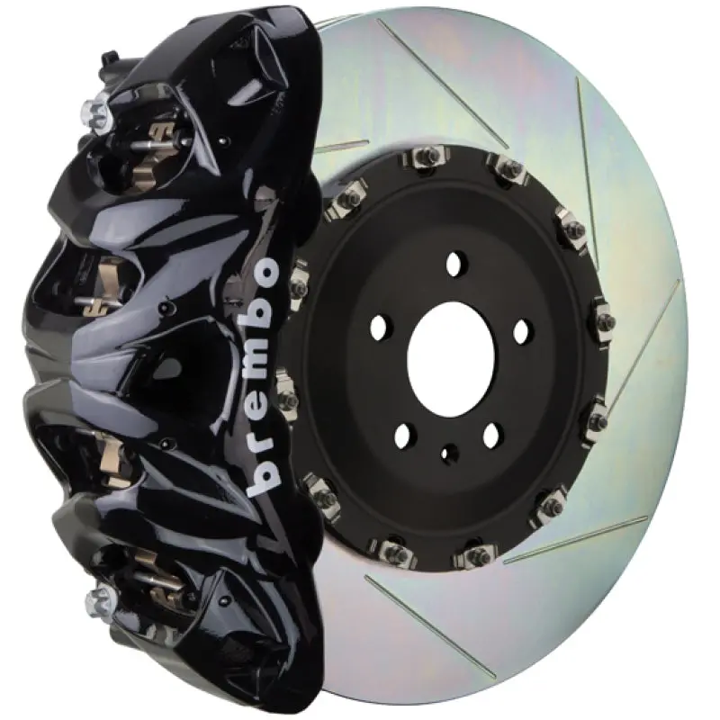 Brembo Gt Front Big Brake Kit For 2021+ Ford F-150 (Non-Raptor) – 8-Piston Calipers, 412X38Mm Two-Piece Slotted Rotors, Type-1 Black Finish 1